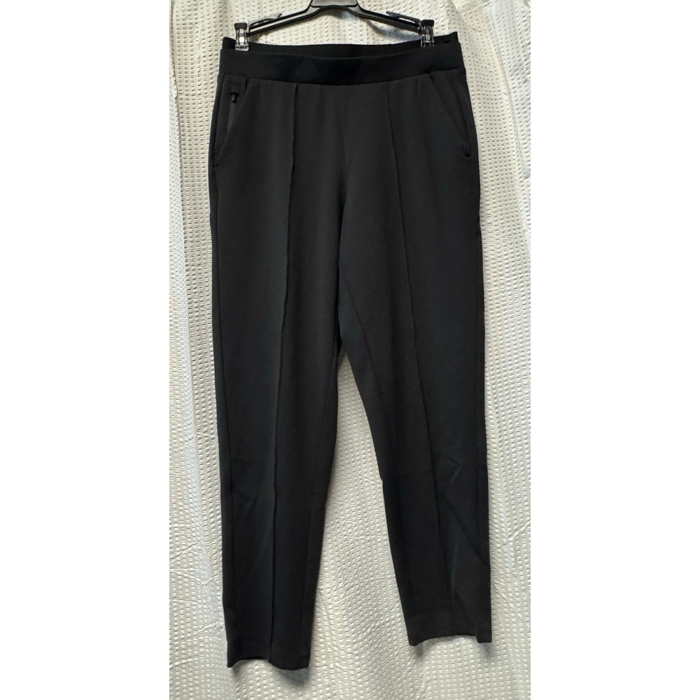 Athleta Venice Pintuck Pants Black SZ XS Pockets Comfort Stretch Athleisure